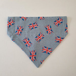 Blue Union Jack Thread on Collar Bandana