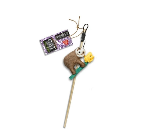 Sally Sloth Teaser Toy with Catnip