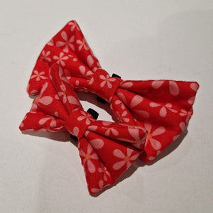 Red Flowers Bow Tie