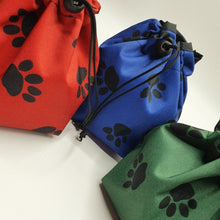 Waterproof Paw Print Treat Bag - Choice of Colours
