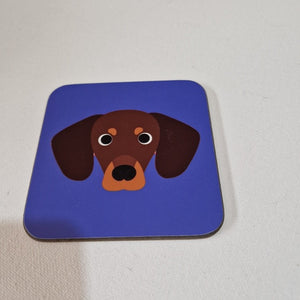 Brown Dachshund Coaster
