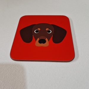 Brown Dachshund Coaster