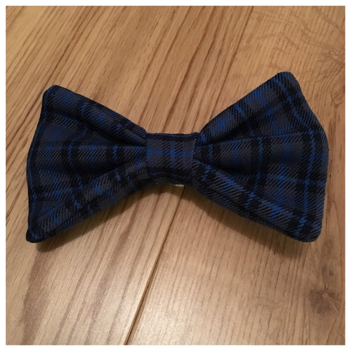 Blue Tartan Bow Tie - Available in 2 Sizes